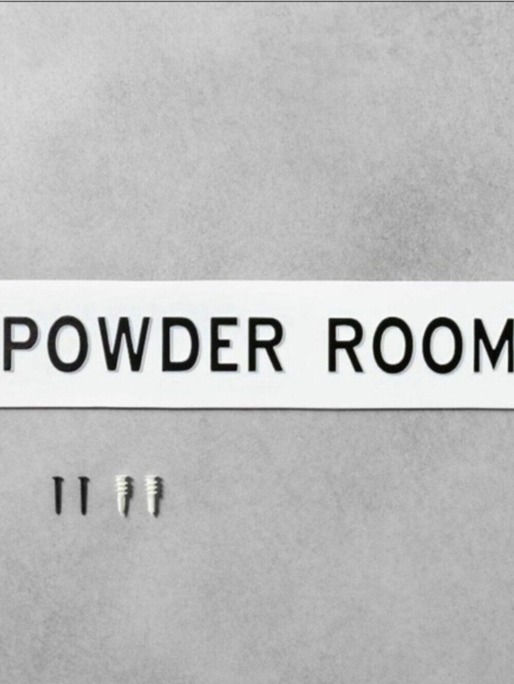New Hearth and Hand with Magnolia Metal Farmhouse Powder Room Sign